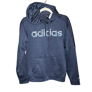 Adidas Small Climawarm Dark Blue Pullover Hoodie